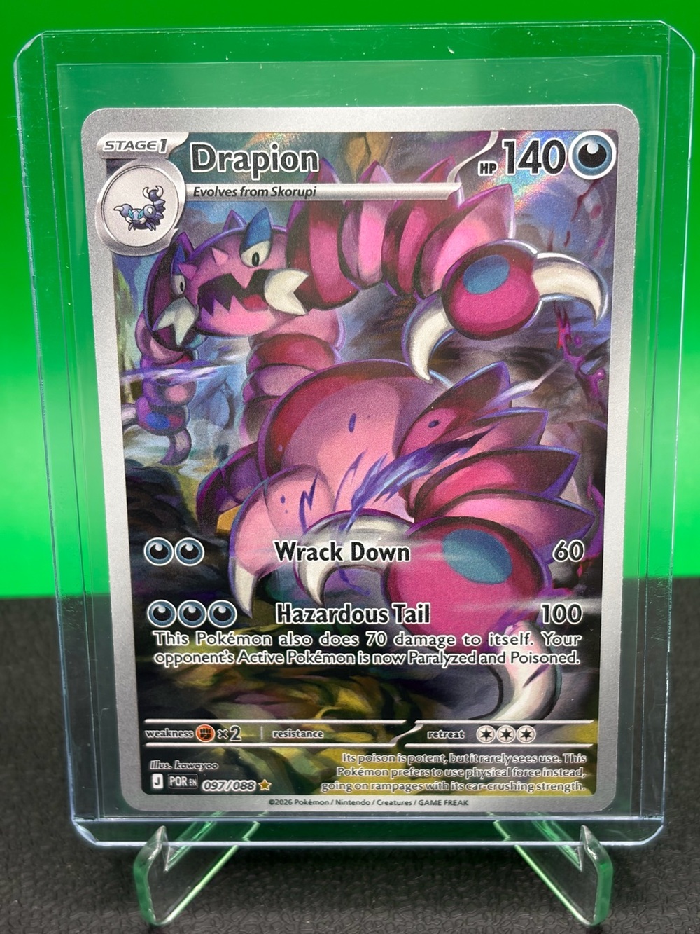 Illustration Rare Drapion Holo Pokemon Card